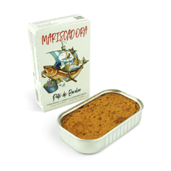 Paté de Bacalao con Pasas y Cebolla Caramelizada Mariscadora 90grs - Imagen 2